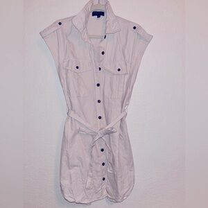 Banana Republic button down belted trench dress